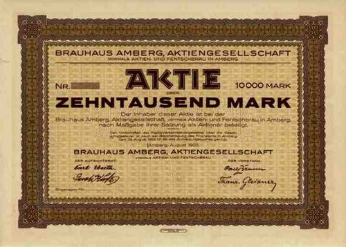 Brauhaus amberg 1923 - amberg, sulzbach