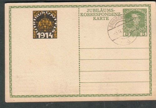 Austria 1914 jubilaums - austria, 3-ix-1914